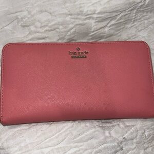Kate spade bubblegum pink zip wallet. Authentic.